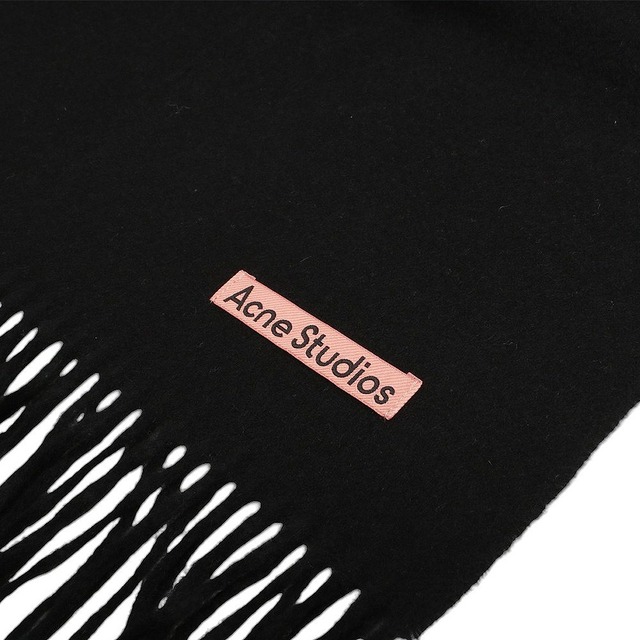 アクネ ストゥディオズ Acne Studios マフラー CA0156-900-BLACK レディース メンズ カシミヤ ブラック