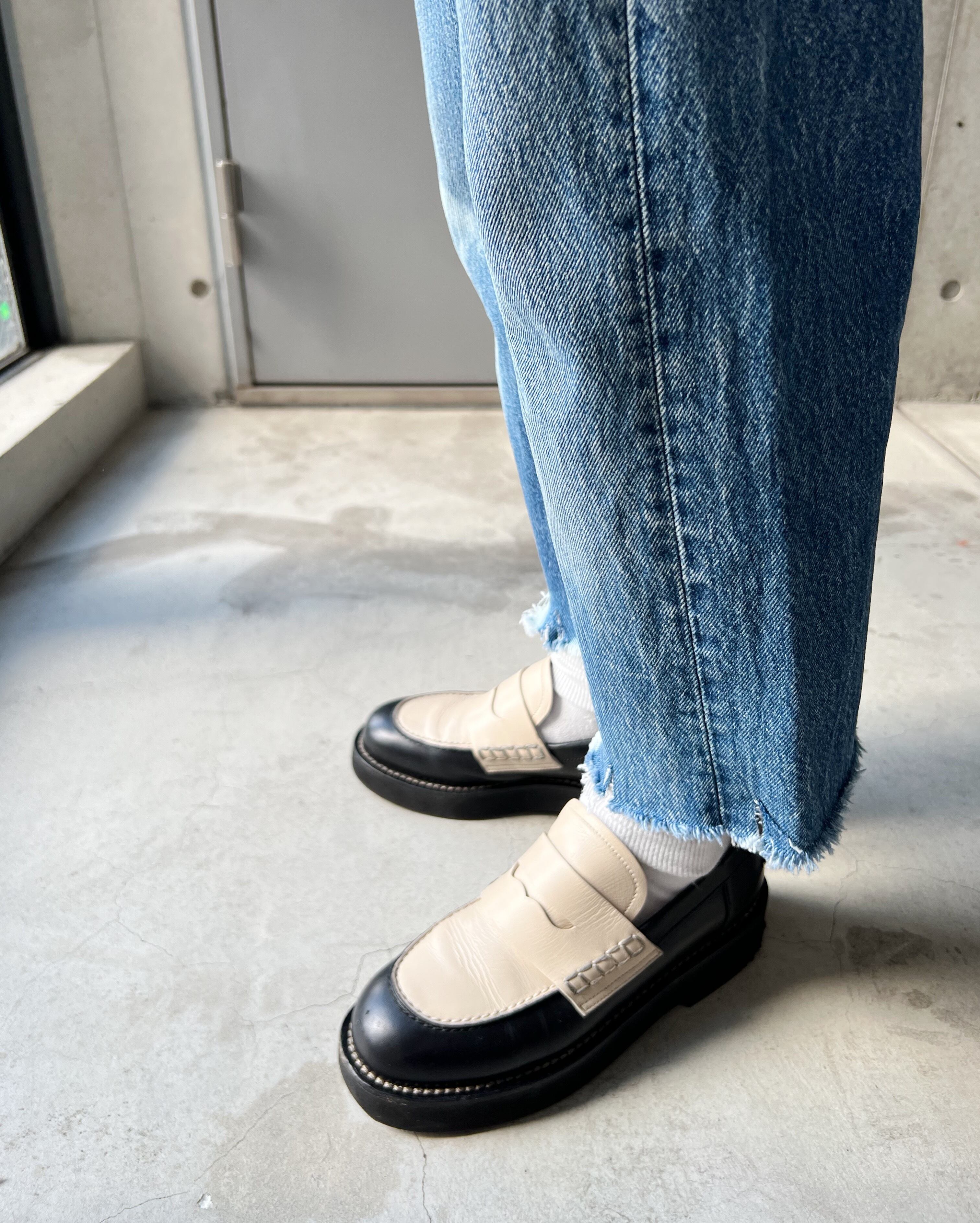 MARNI 100% ペルシャラムファー ボレロ ブラック レザー製 Bambi 3.0 ローファー、ダブルバックル付き | Marni