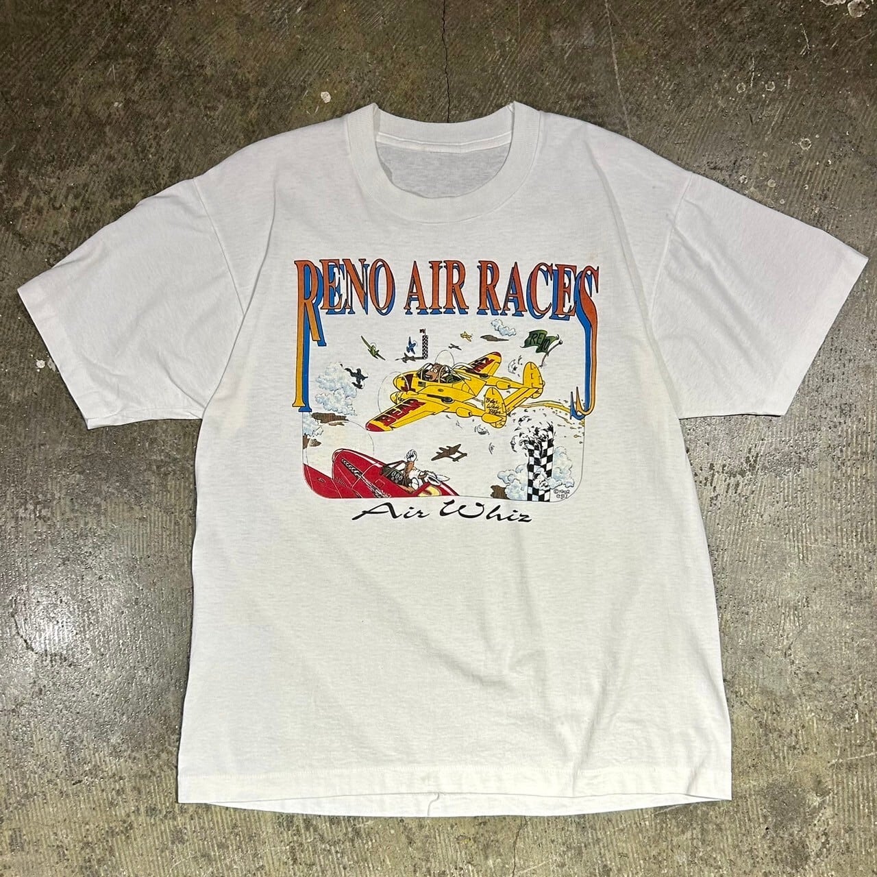 90s(1992) BEAR WHIZ BEER Funny Print Tee