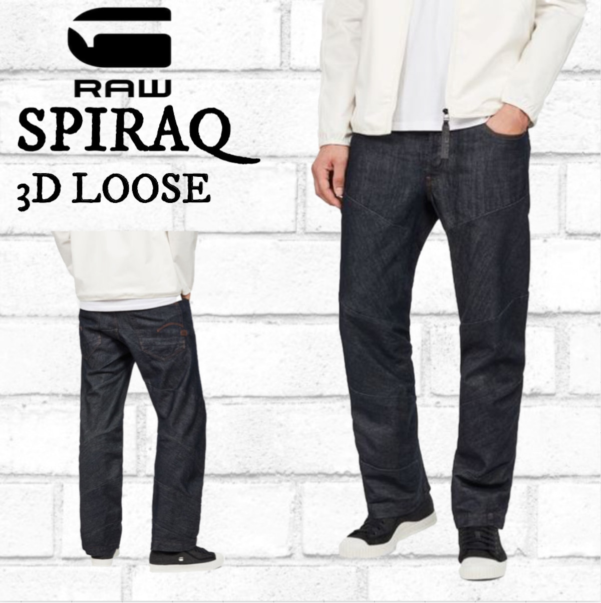 G-STAR ROW SPIRAQ 3D LOOSE JEANS ジースターロゥ | zoomies 