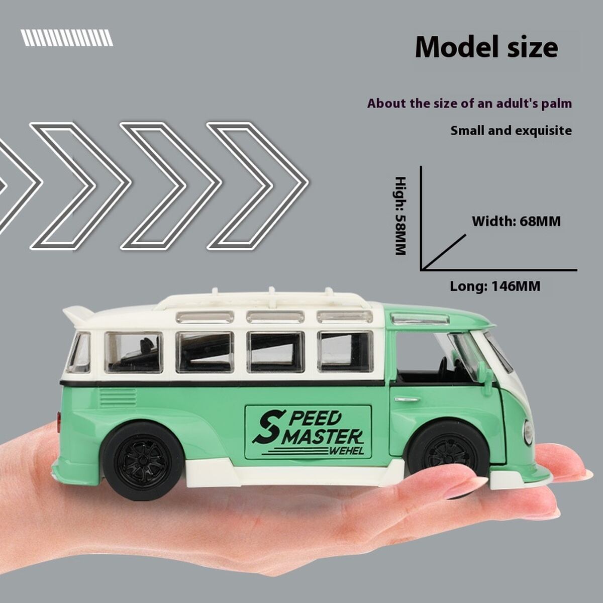 ダイキャストカー 1/32 VW タイプ2 トランスポーター T1 ワーゲンバス