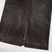美品 イタリア製 MARELLA マレーラ 合皮 レザー タイト スカート サイズ 38 /ダークブラウン/レディース