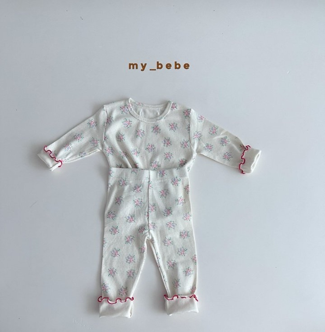 韓国子供服 / Mybebe / ジャンリブルームウェア / セットアップ*XS~XL*