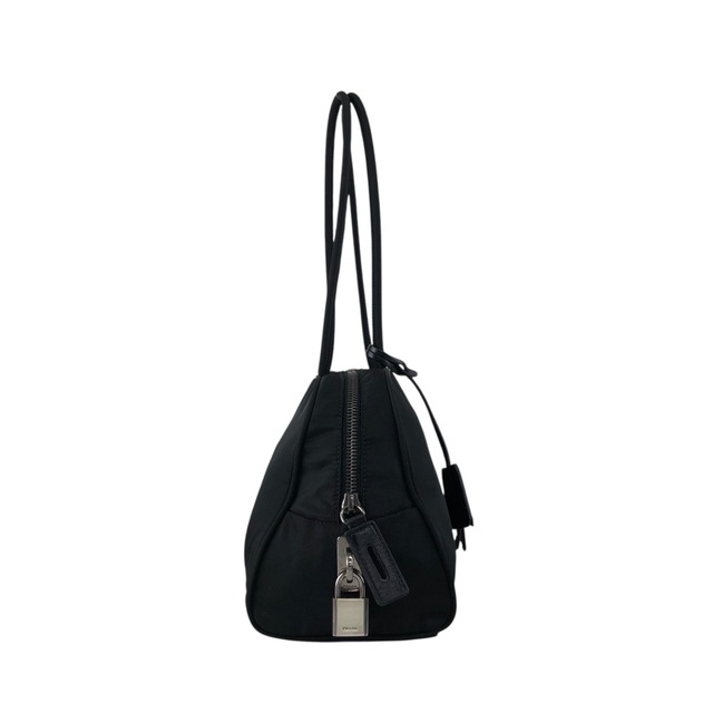 PRADA プラダ トートバッグ ブラック トライアングルロゴ ナイロン パドロック ミニボストン vintage ヴィンテージ オールド a3zkst