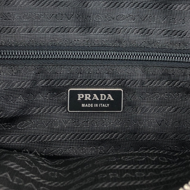 PRADA プラダ ボストンバッグ ブラック トライアングルロゴ ナイロン レザー vintage ヴィンテージ オールド mh4xag