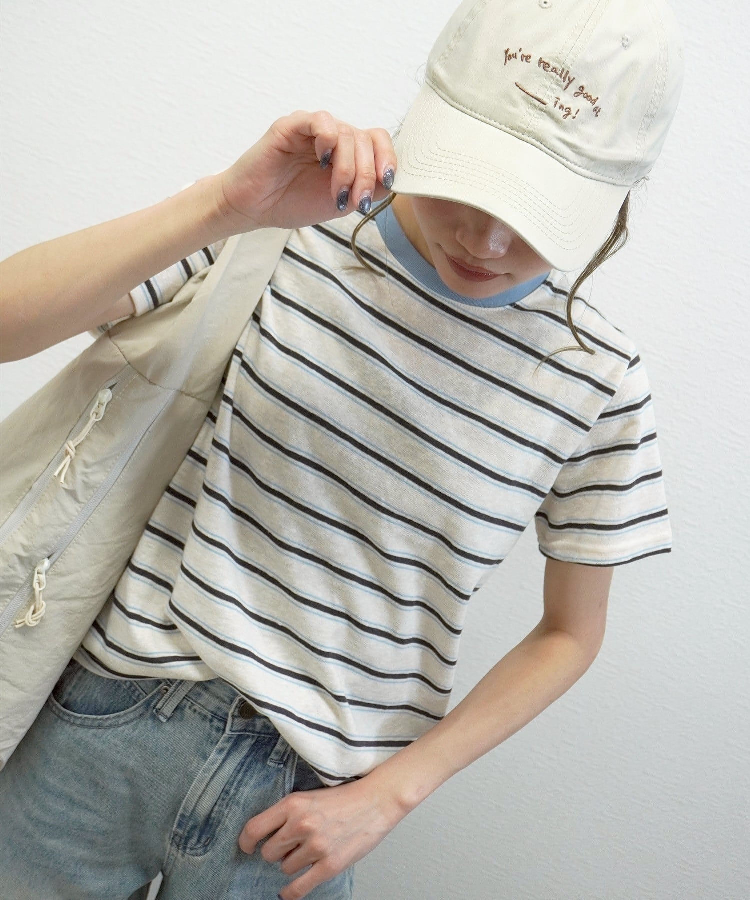 マルチボーダーTシャツ 5840086(0413)
