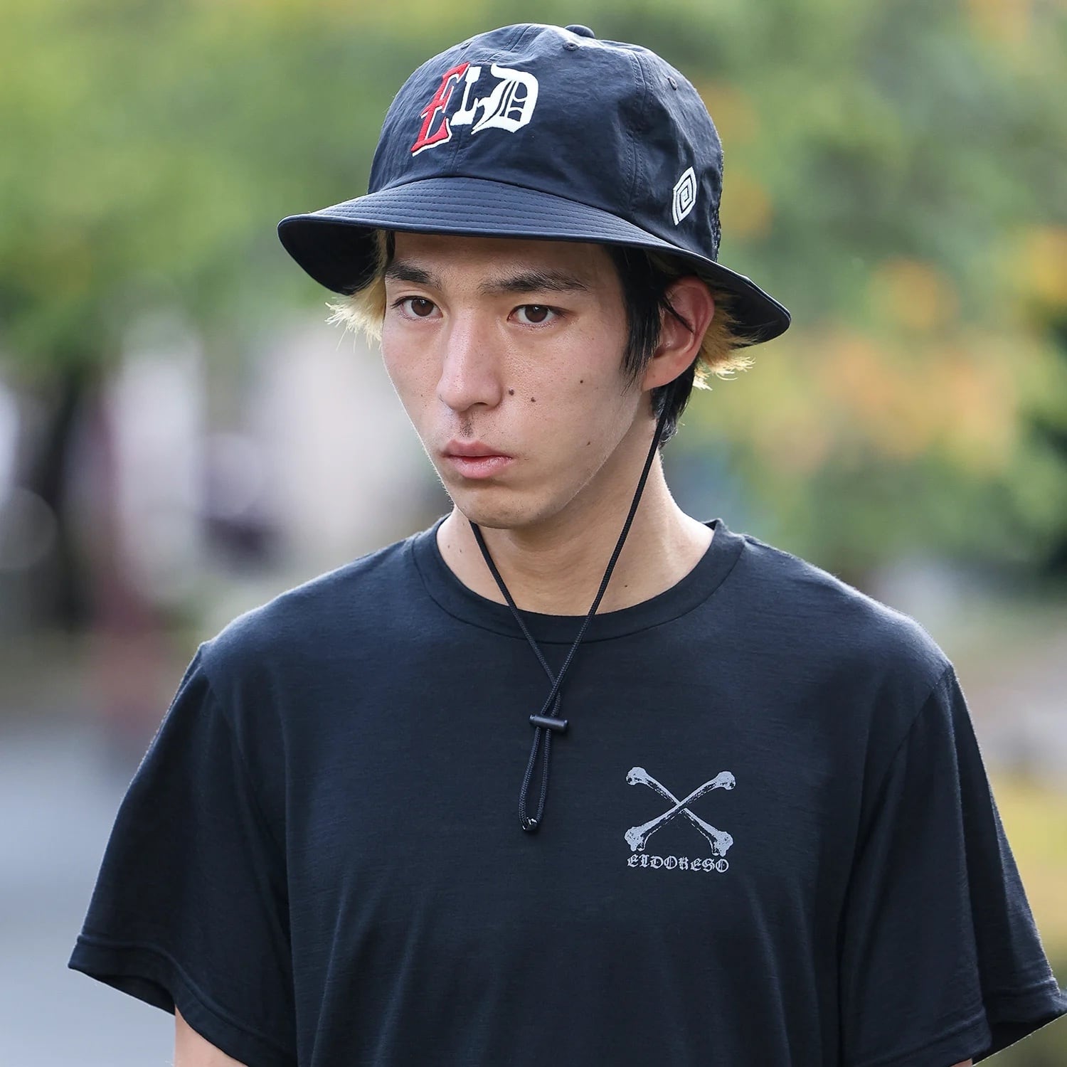 ELDORESO(エルドレッソ)Font 6Panels Hat -Black メンズ ELDORESO(エルドレッソ)Font 6Panels Hat -Black メンズ