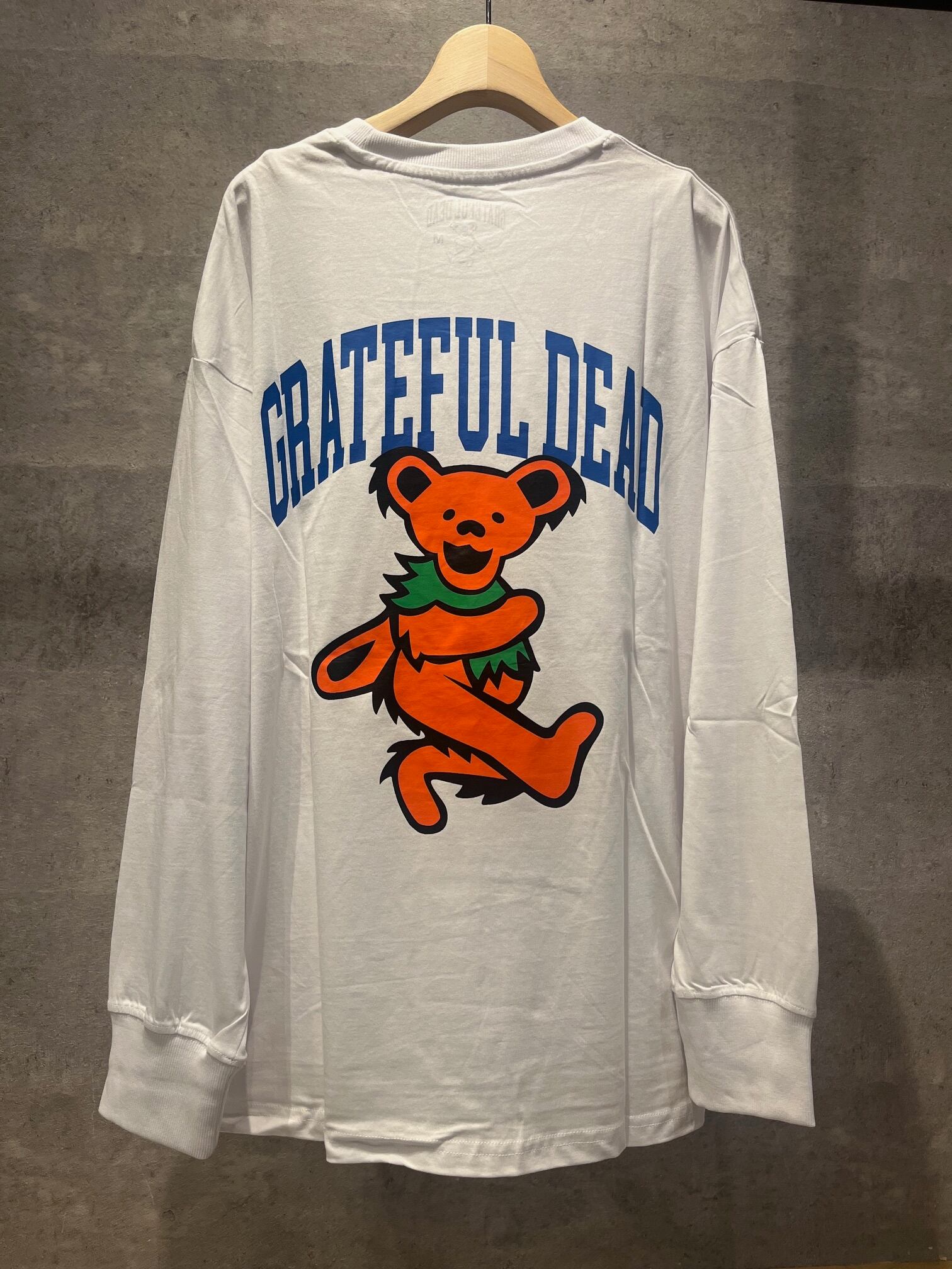 【ホワイト】bearbackプリントロンtee