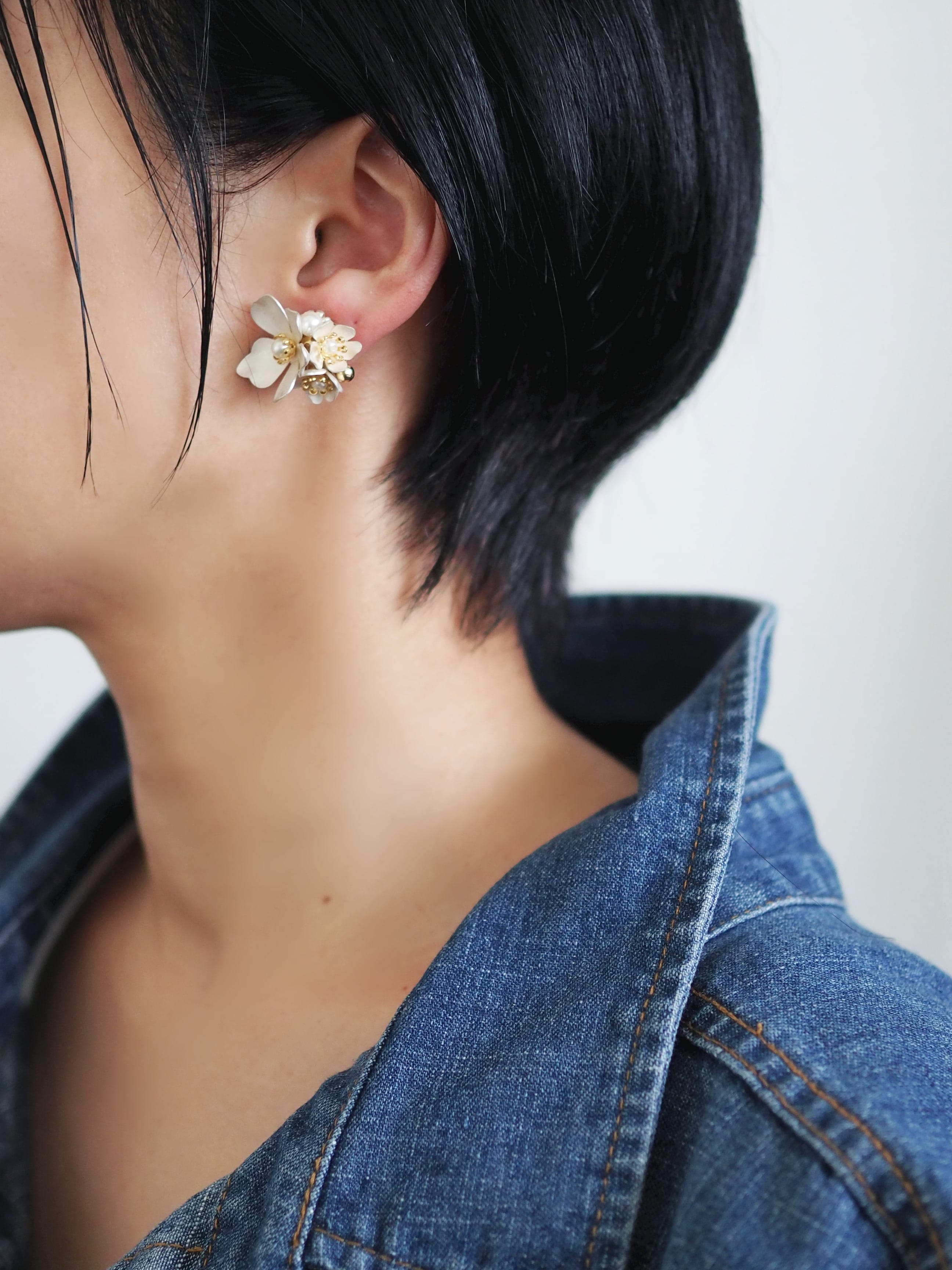 white bouquet ピアス/イヤリング | kanade