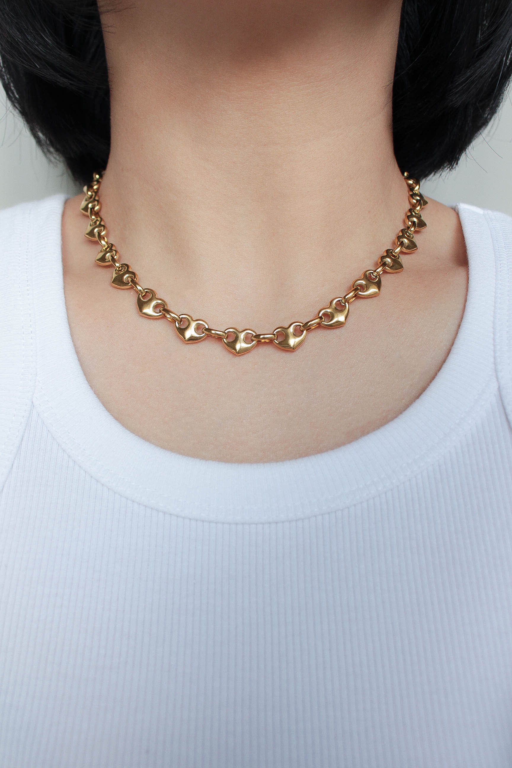 Heart Anchor Necklace | ebine(エビネ)|金属アレルギー対応アクセサリー