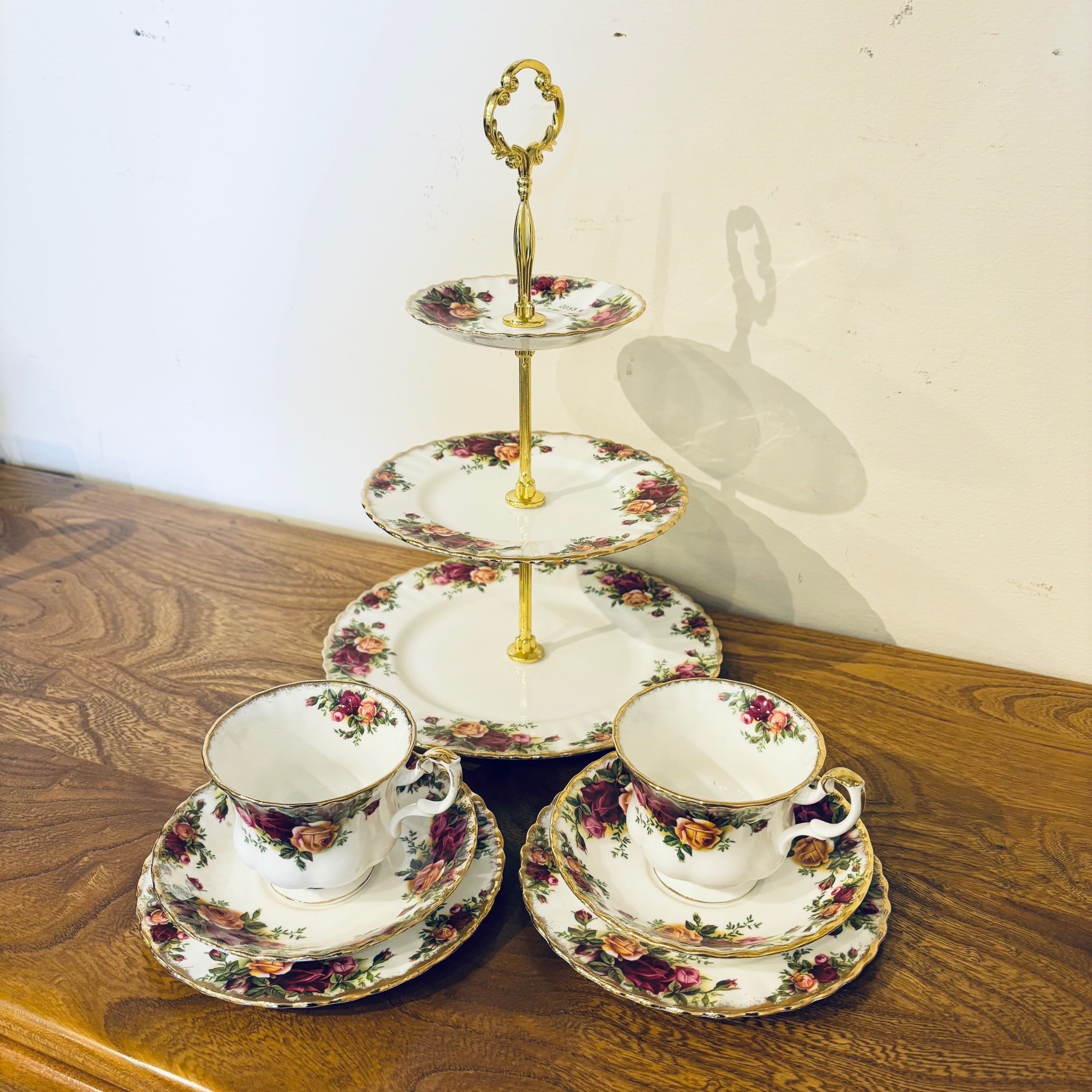 ロイヤルアルバート オールドカントリーローズ デュオ ティーカップ