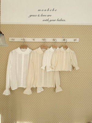 送料無料【ご予約】adult ) pepe lace blouse /monbebe