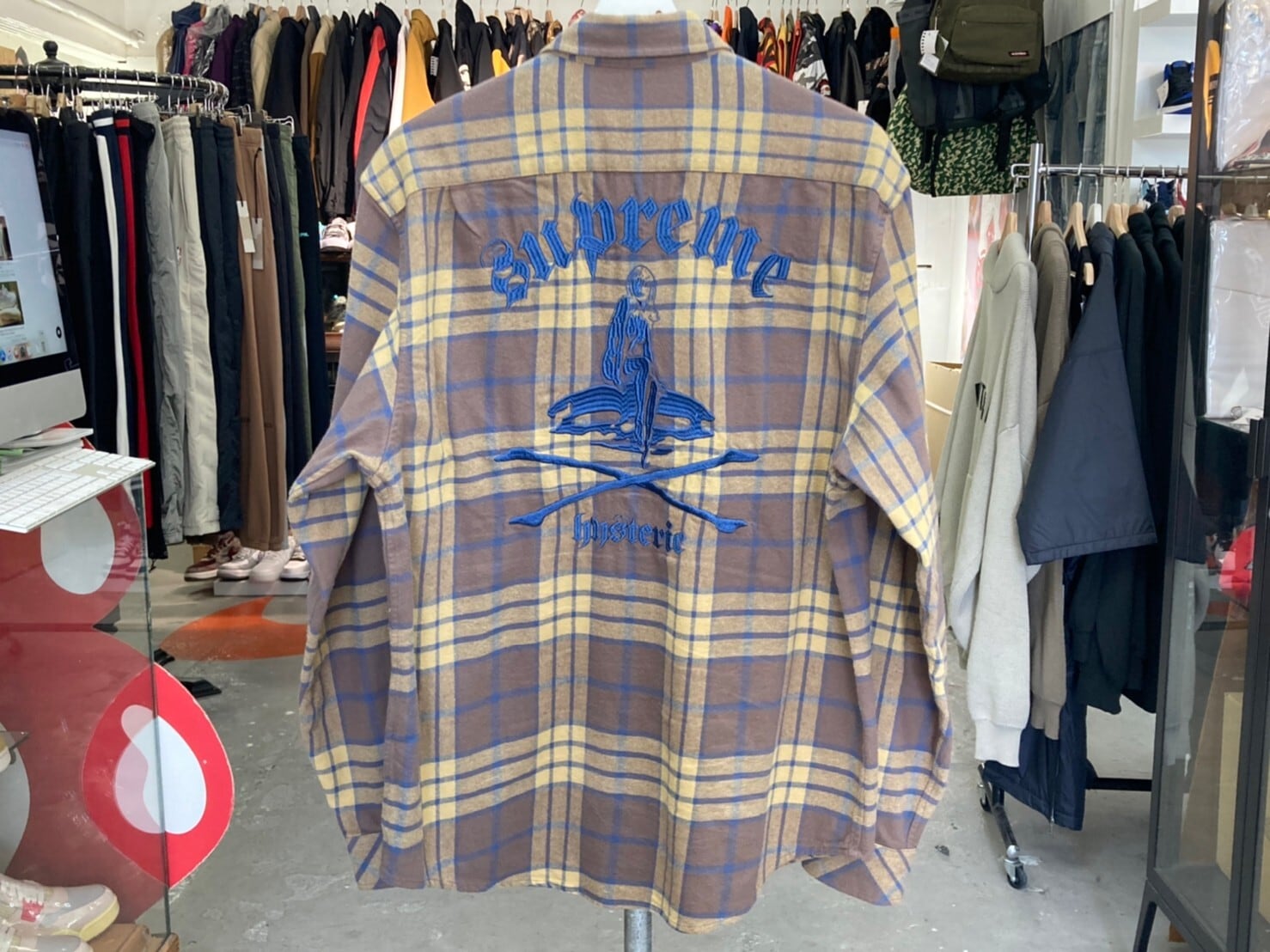 Supreme × HYSTERIC GLAMOUR PLAID FLANNEL SHIRT