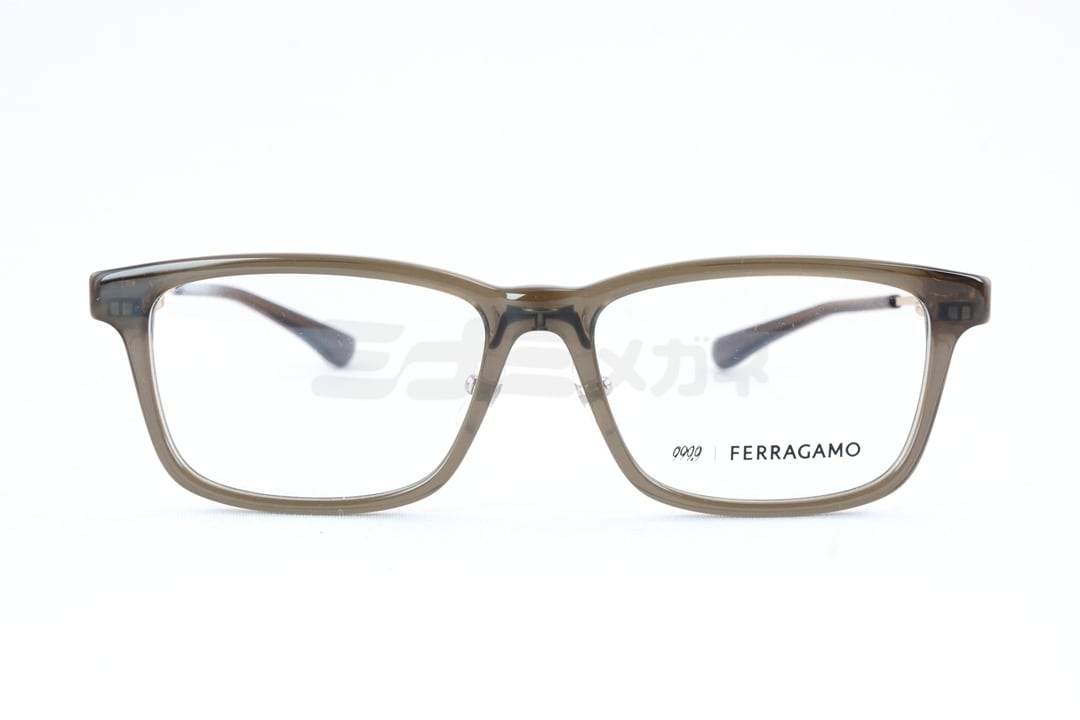 999.9×Ferragamo クリア メガネ SF9017 012 コラボモデル アジアン
