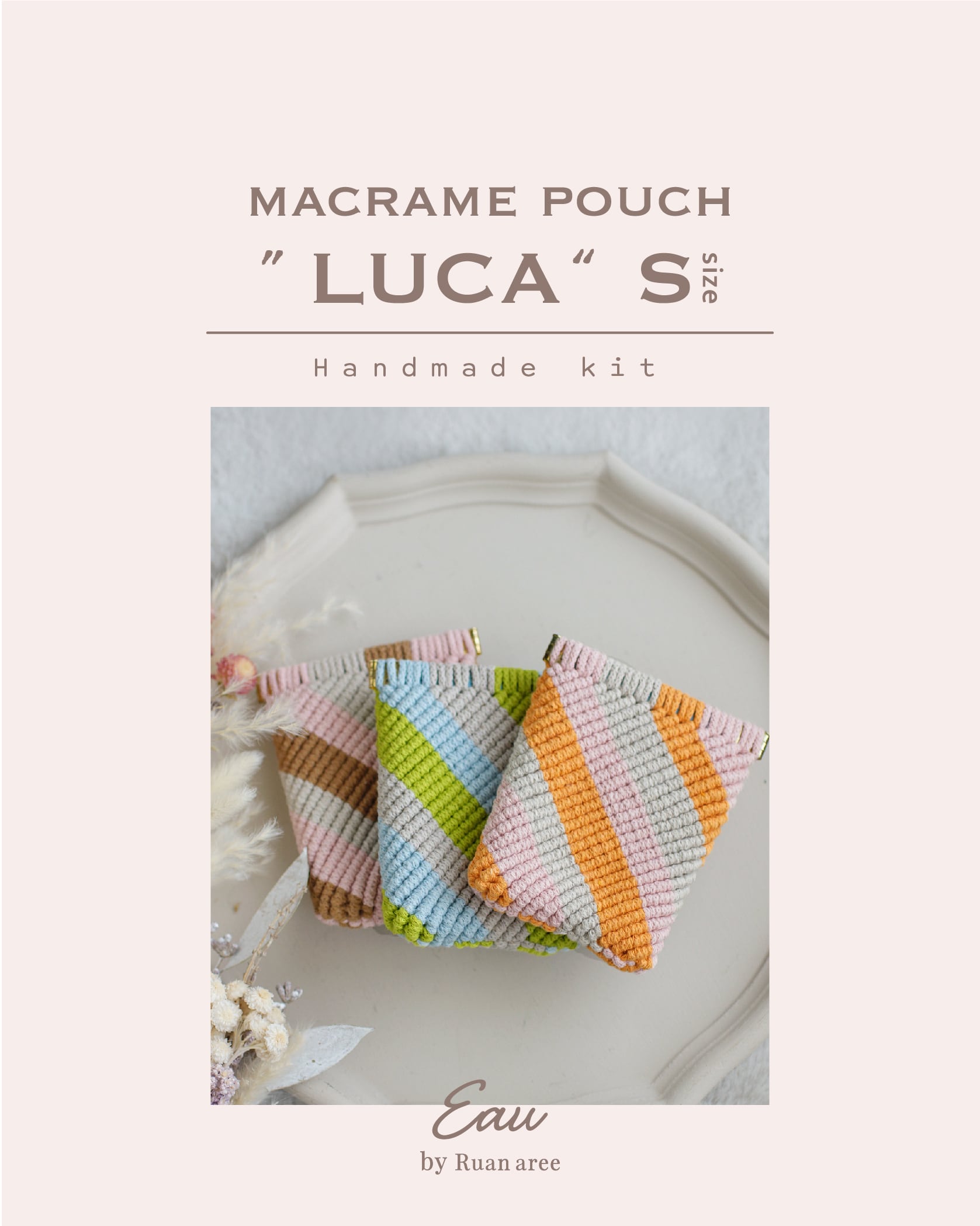 “LUCA”Sポーチハンドメイドキット(レシピ付き)