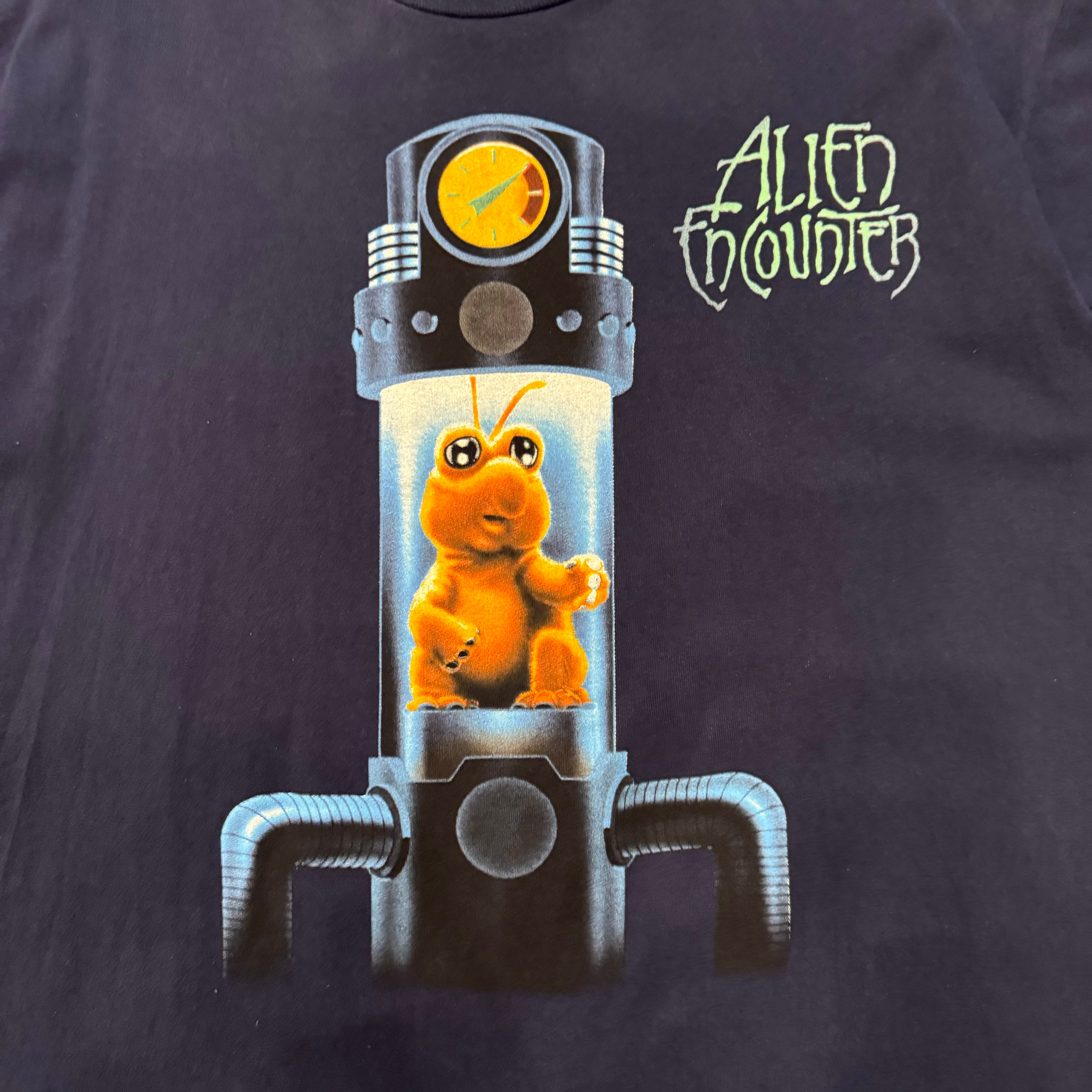 90s エイリアンエンカウンター スキッピー両面デザインTシャツ 90s エイリアンエンカウンター スキッピー両面デザインTシャツ