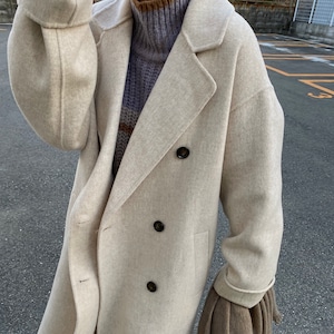 back tuck handmade long coat