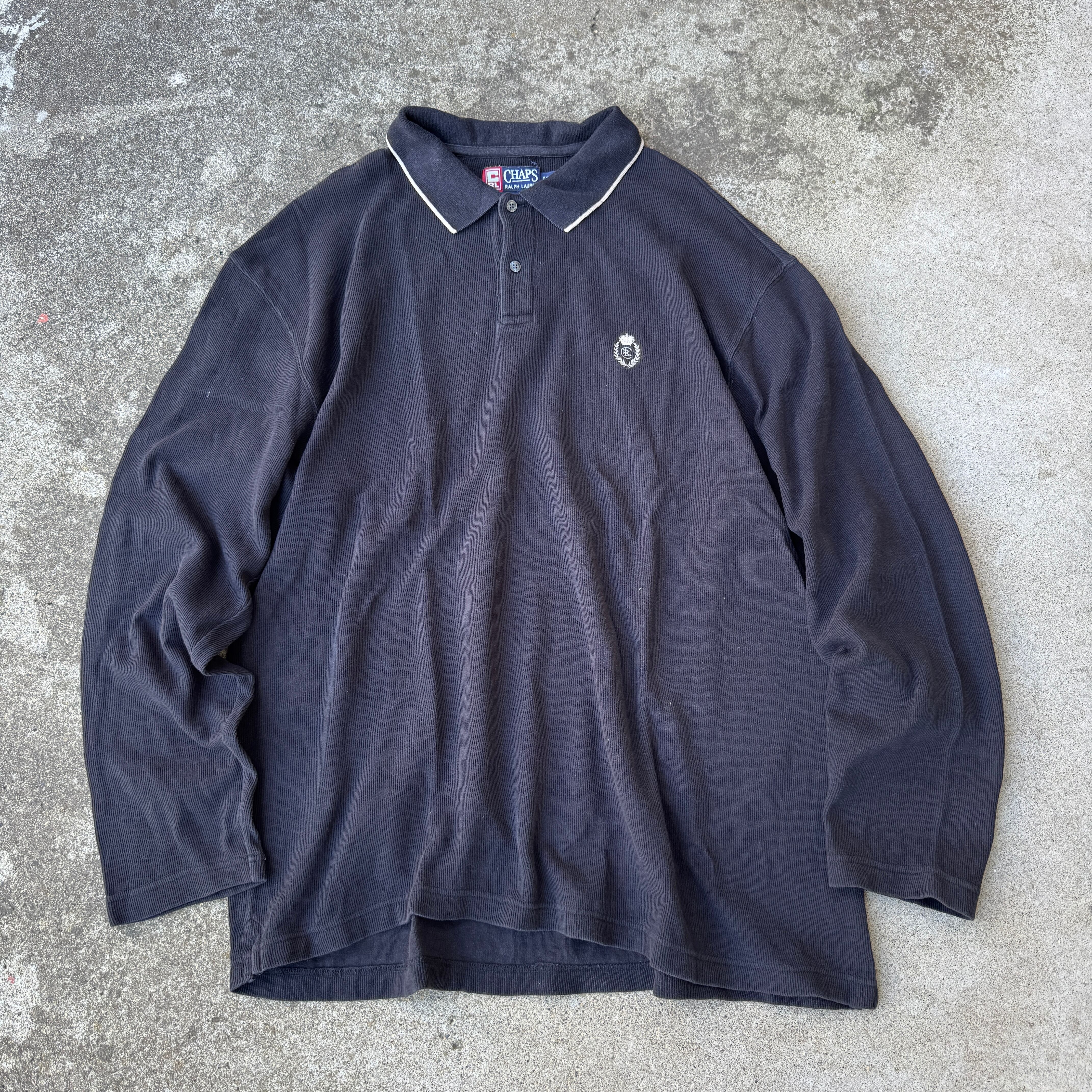 90～00s OLD STUSSY/Line Knit/紺タグ/S80/L/ラインニット/セーター