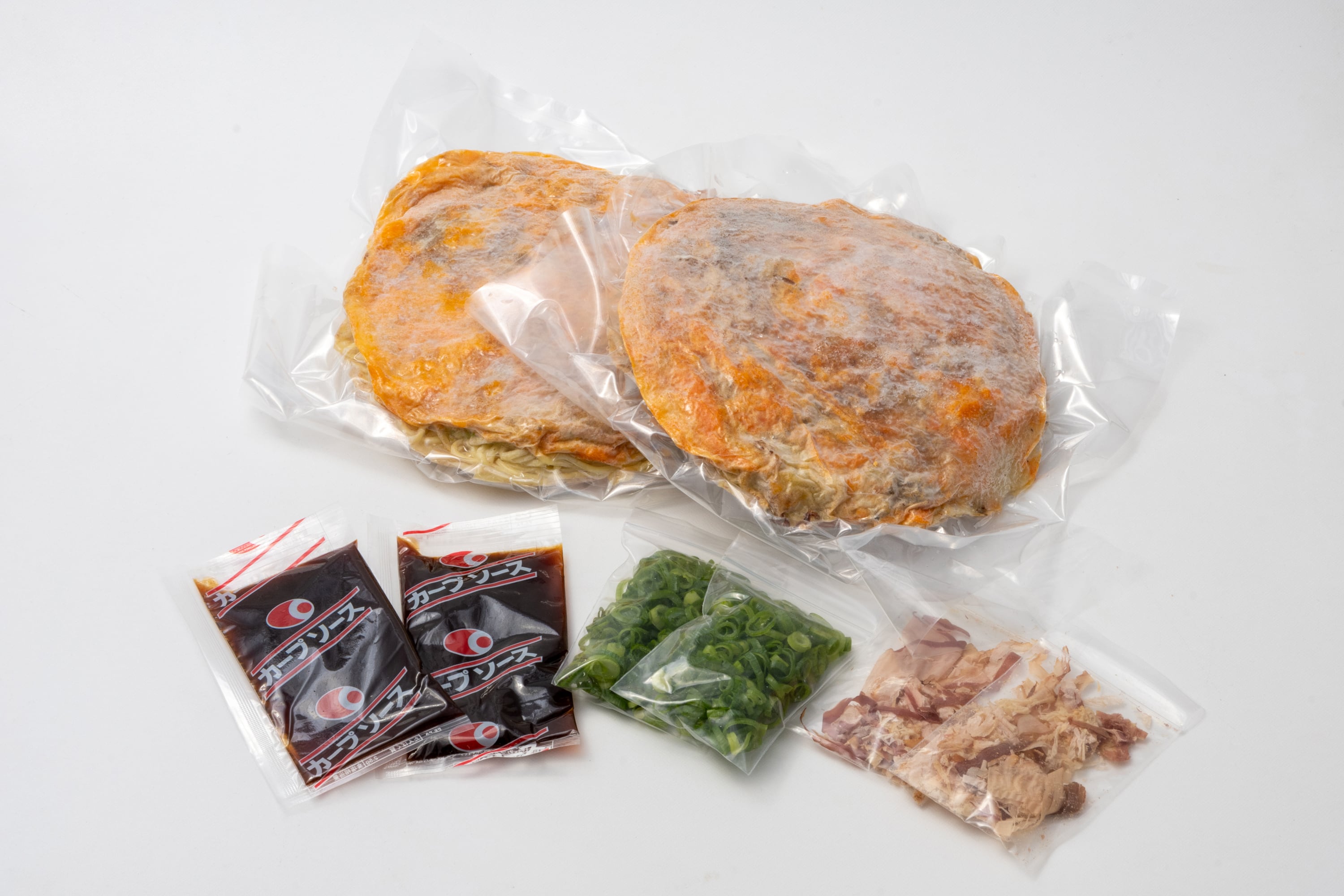 2枚セット】平の家お好み焼き「そば肉玉シングル」（そば/辛麺選べます