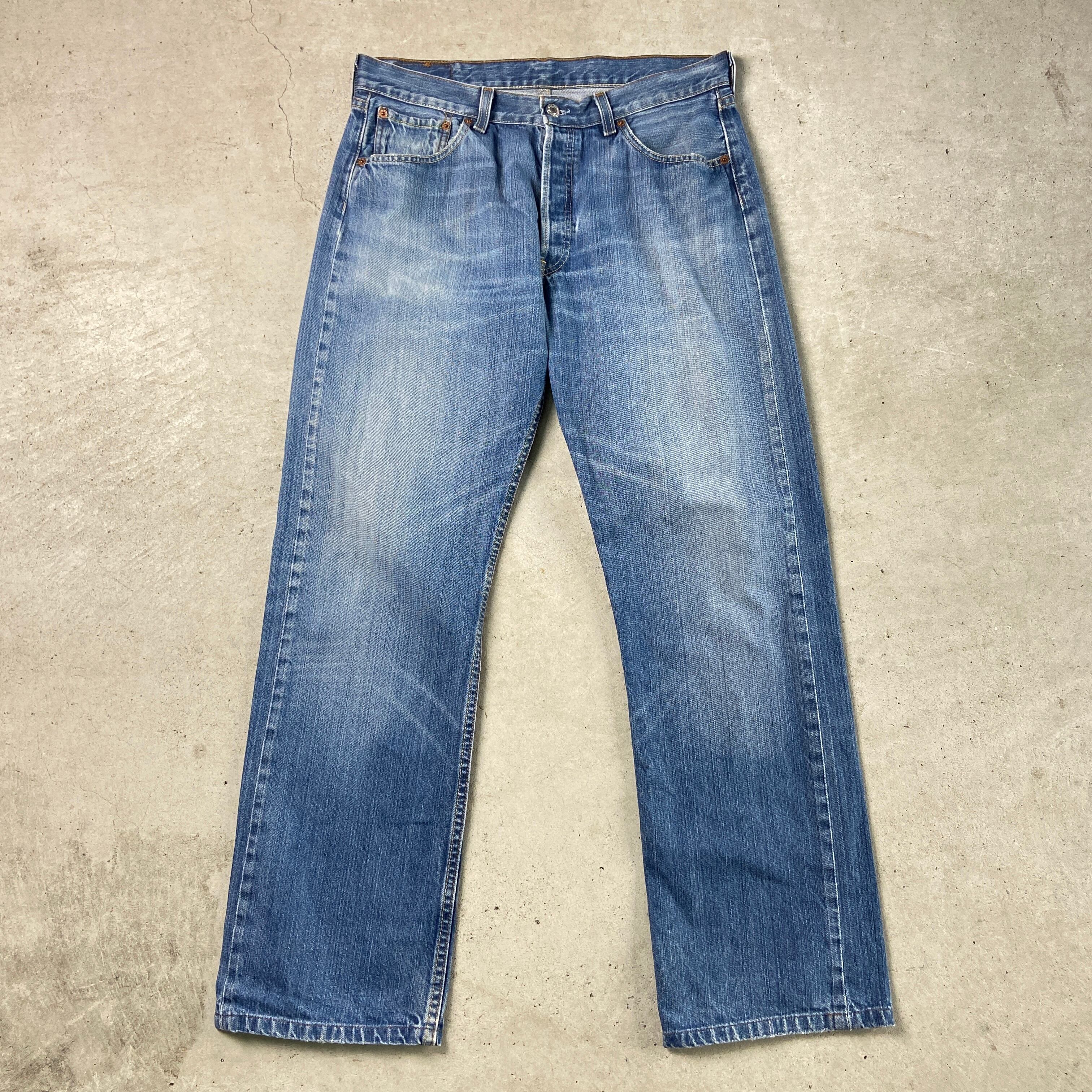 00年代 Levi's リーバイス 501 ユーロ ストレート デニムパンツ メンズw34 古着 00s ヴィンテージ ビンテージ ヨーロッパ企画  ジーンズ 薄色【デニムパンツ】 | cave 古着屋【公式】古着通販サイト