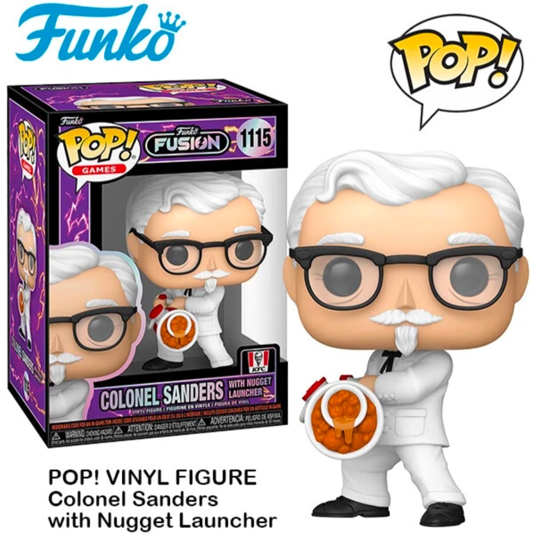 ☆US直輸入☆FUNKO 【 POP! GAMES VINYL FIGURE KFC Colonel Sanders with Nugget Launcher（ カーネルサンダース ナゲットランチャー ）】 ケンタッキー / ビニールフィギュア〚アメリカン雑貨 アメトイ〛