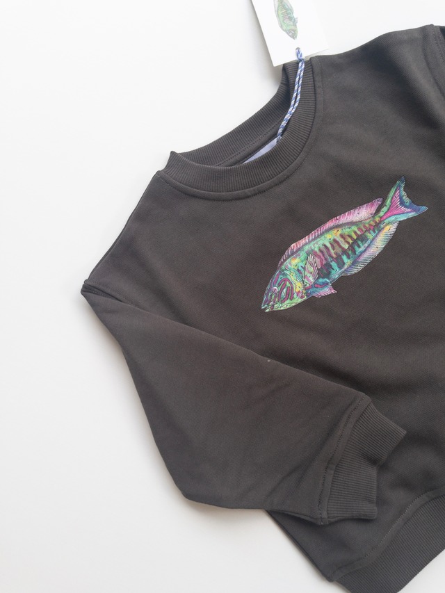 《即納》GROWN/ Parrot Fish Jumper - Ash