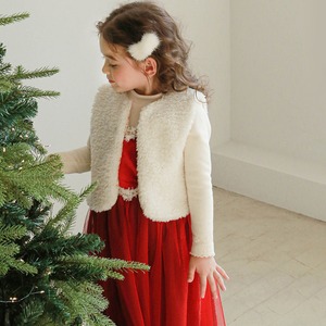 クリスマスハートデザインメッシュワンピース