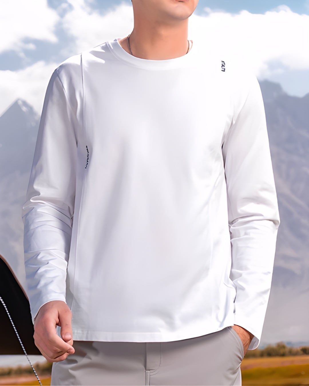 ポイントロゴ ロングスリーブTシャツ 4色 E0205