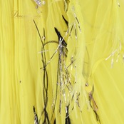 社交ダンス 衣装 スタンダード ドレス ワンピース 黄色 装飾 フリル ボリューム シルバー ダンス パーティ 発表会 黒 イエロー系 ブラック系 フロア映え ボリューム感 フェザー ファー 大人用 衣装 コスチューム パフォーマンス 目立つ おしゃれ 豪華