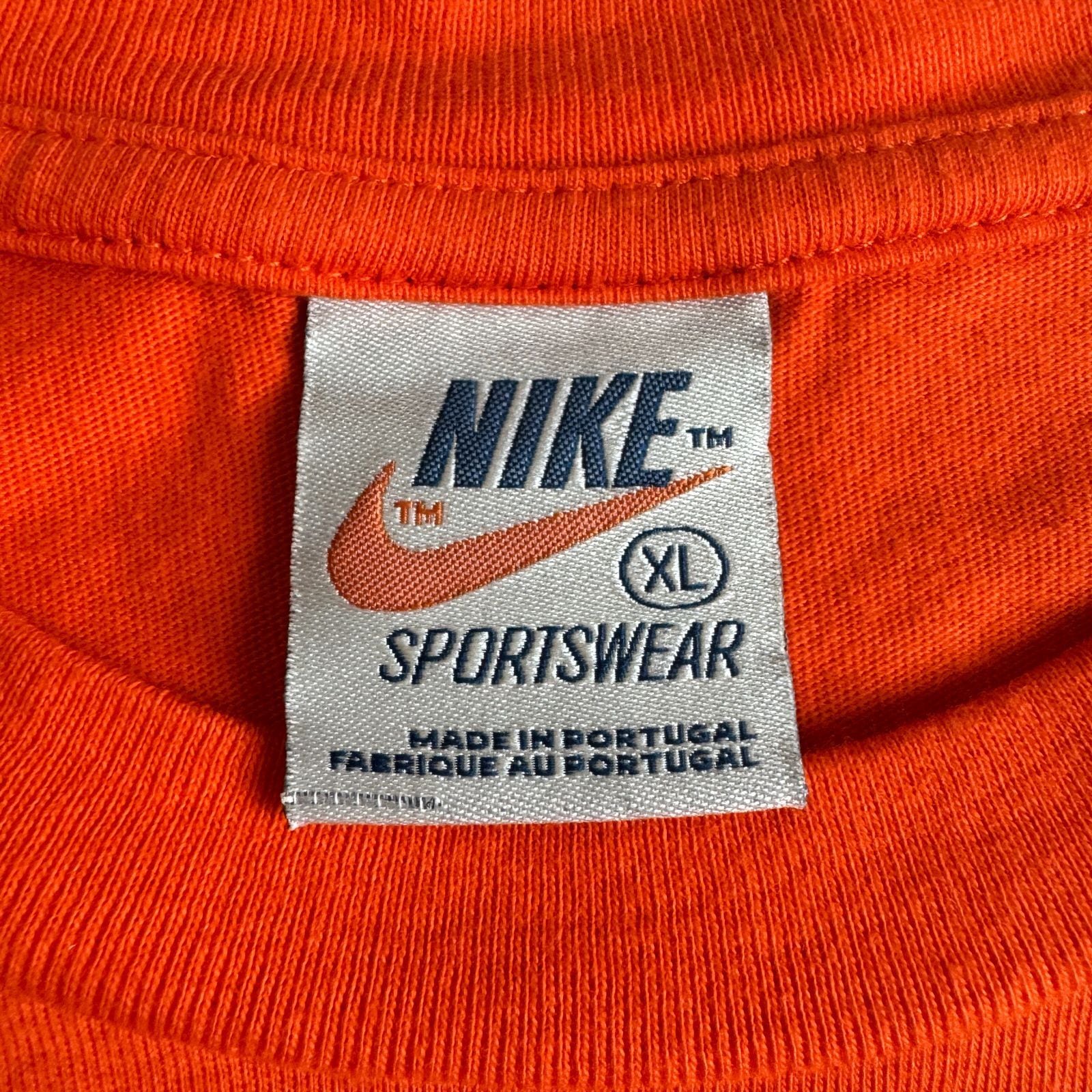 00s NIKE サンバースト 風車 ゴツナイキ ロゴ プリント 復刻 Tシャツ