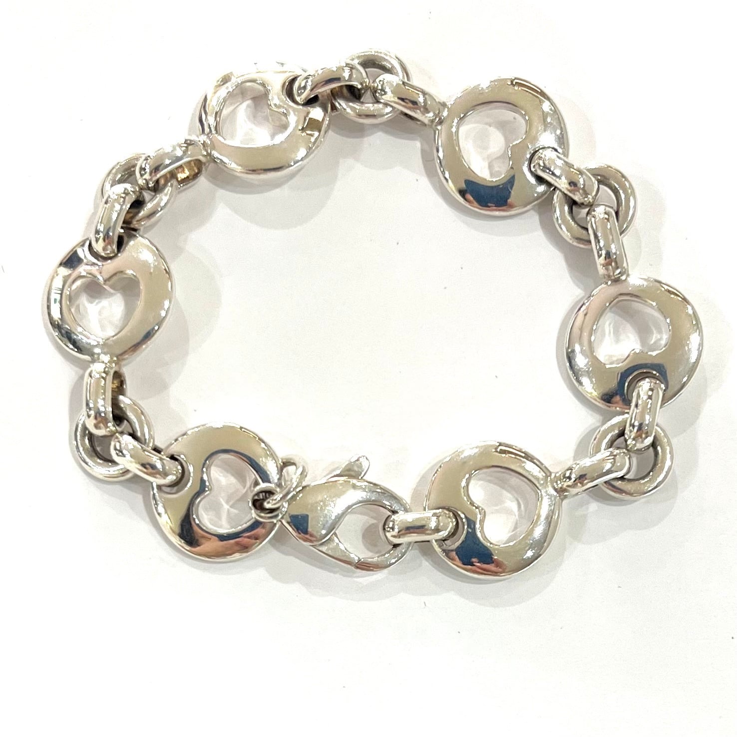 TIFFANY&CO. 】2395 ティファニー ハートペブルリンク オーバルリンク