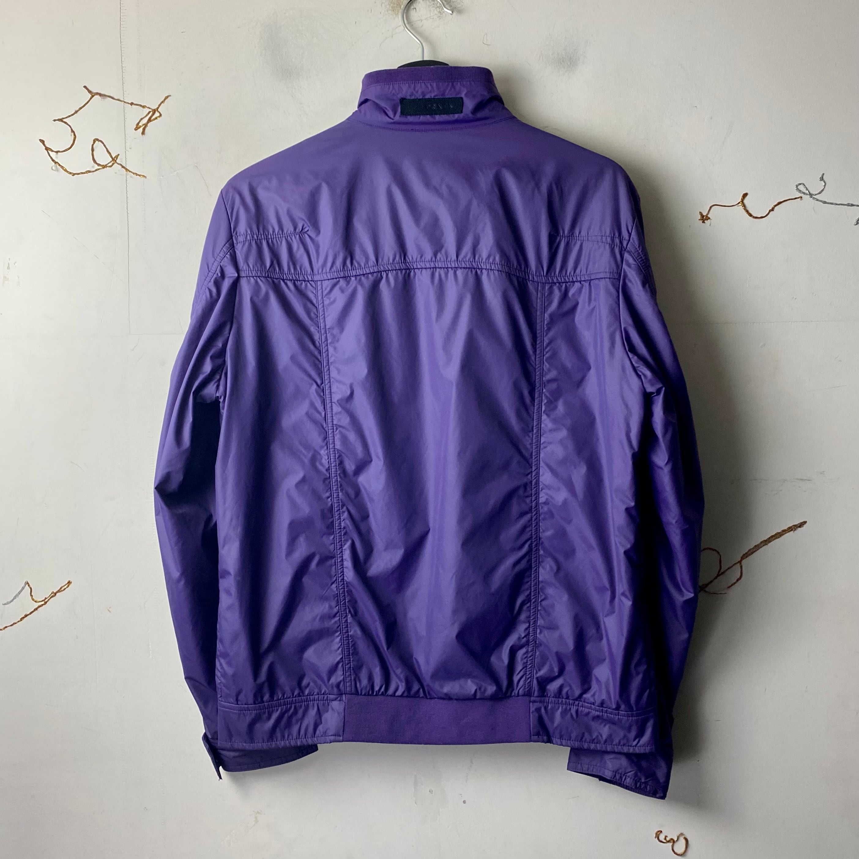 PRADA purple nylon riders jacket | NOIR ONLINE