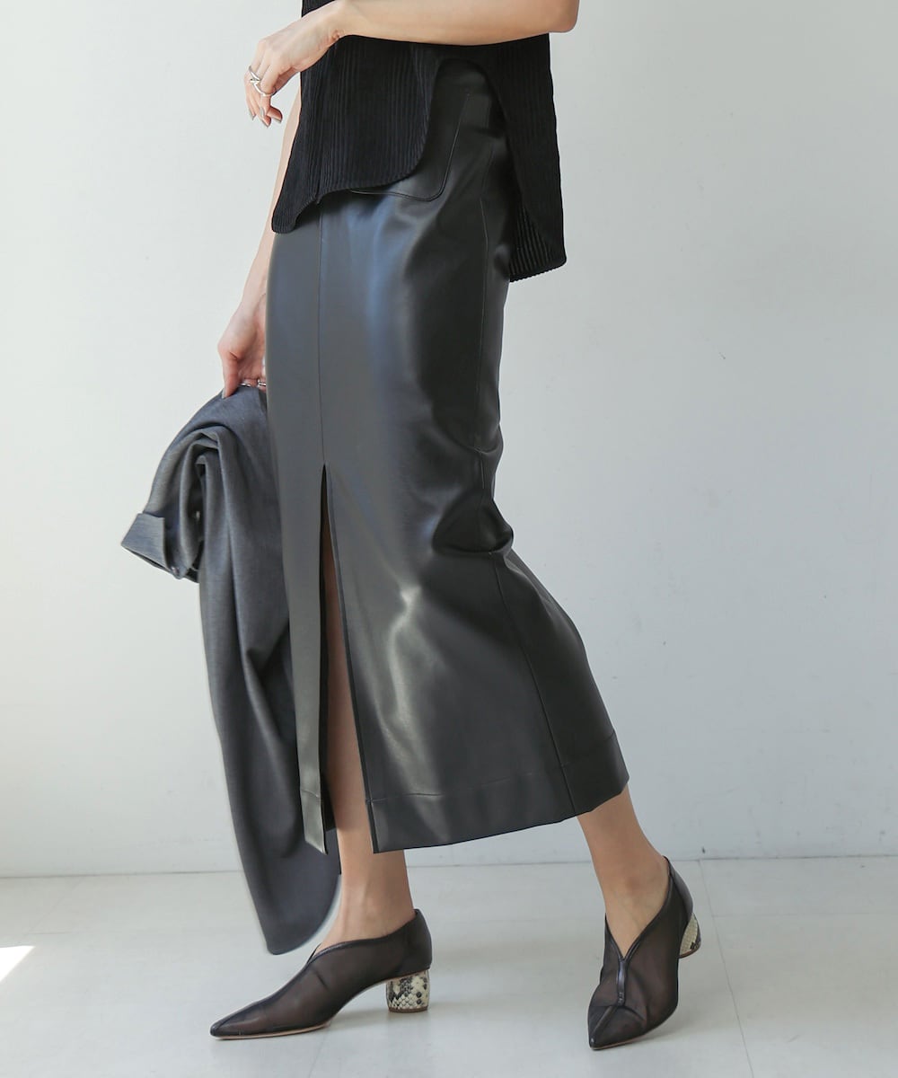 FAUX LEATHER TIGHT SKIRT(ﾌｪｲｸﾚｻﾞｰﾀｲﾄｽｶｰﾄ)【5430077】 | CIEL 