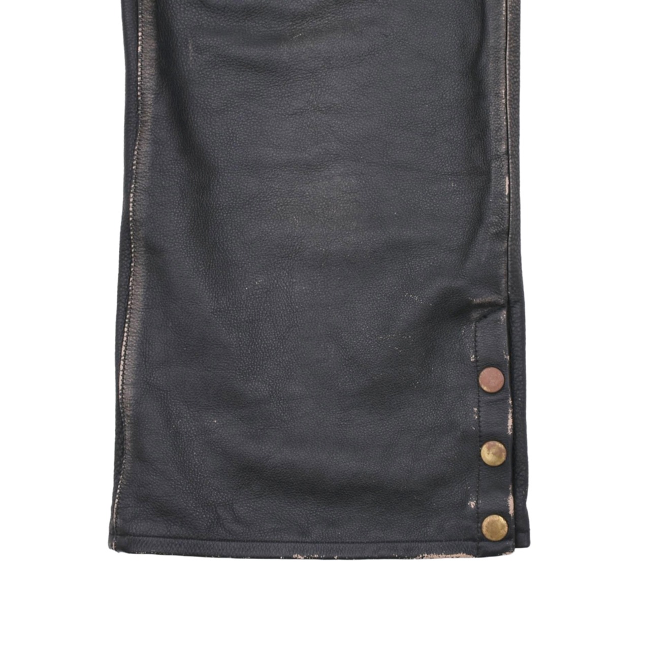 【KAMIYA】Distressed Leather Pants - 8