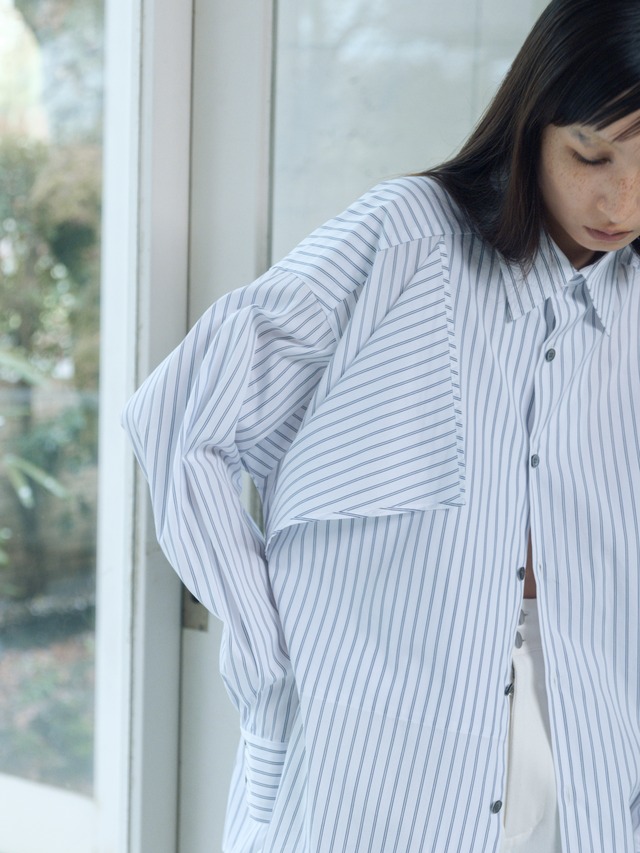 【受注 全額支払い】RITSUKO KARITA 24AW Drooping box shirts