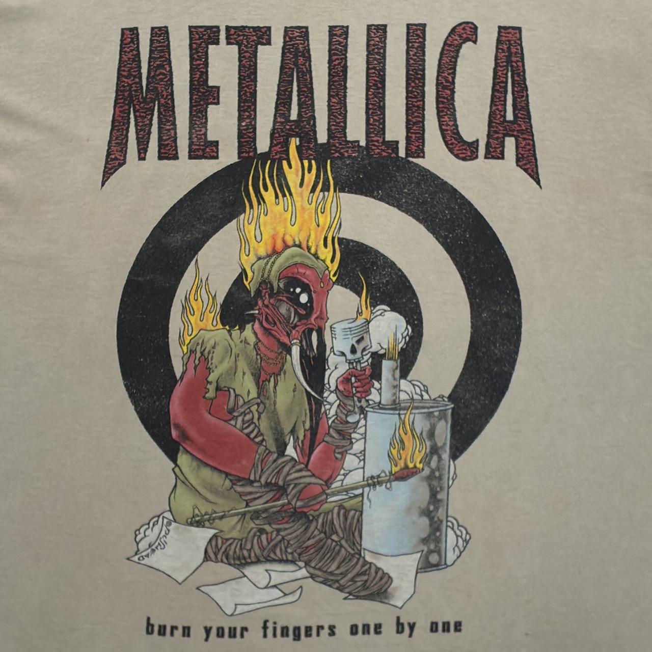 METALLICA 'BURN YOUR FINGERS ONE BY ONE PUSHEAD 90s' 799