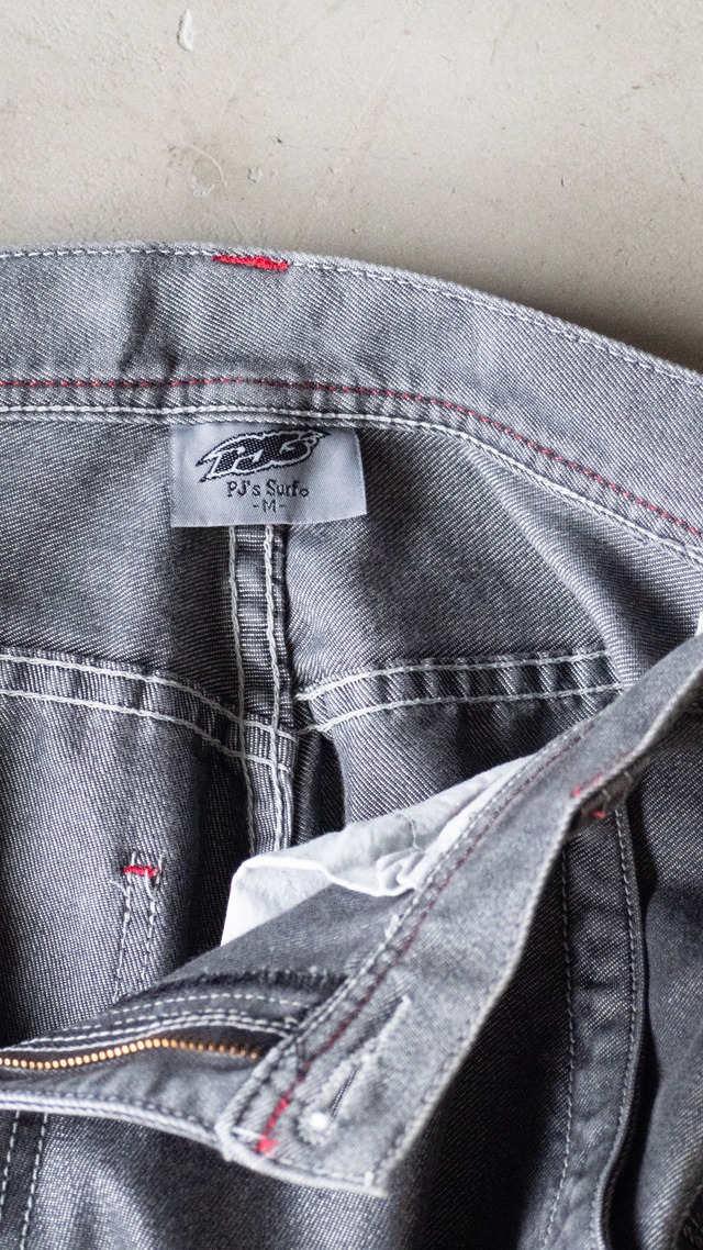 "PJ's Surf" used Grey denim half pants