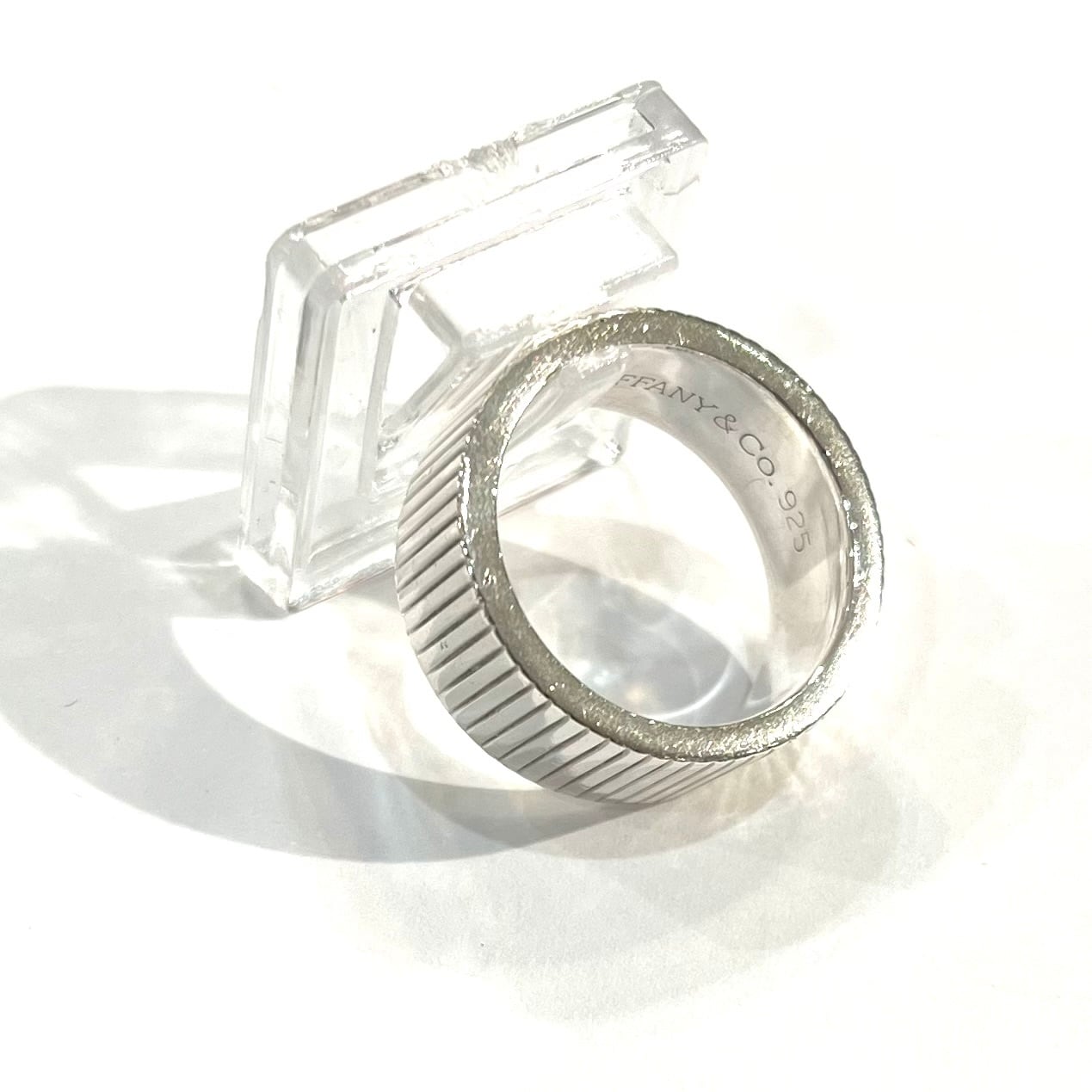 希少 【TIFFANY&CO】【12.5号】2604 コインエッジリング SV925シルバー