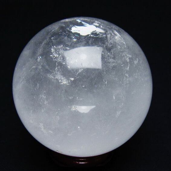 水晶 丸玉 63mm スフィア 置物 水晶玉 一点物 151-8852