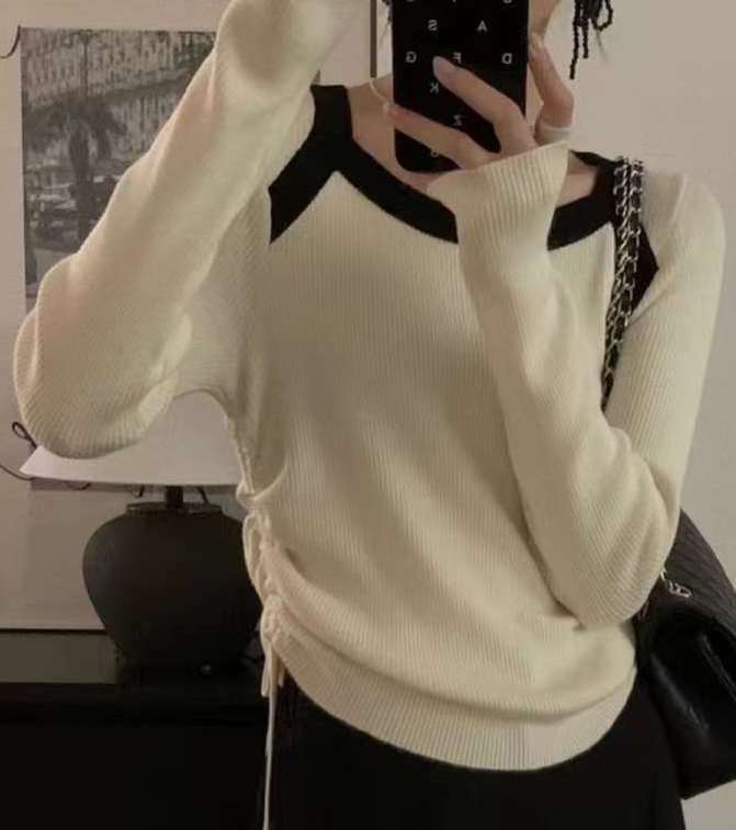 配色リブニット  AJ111-19380