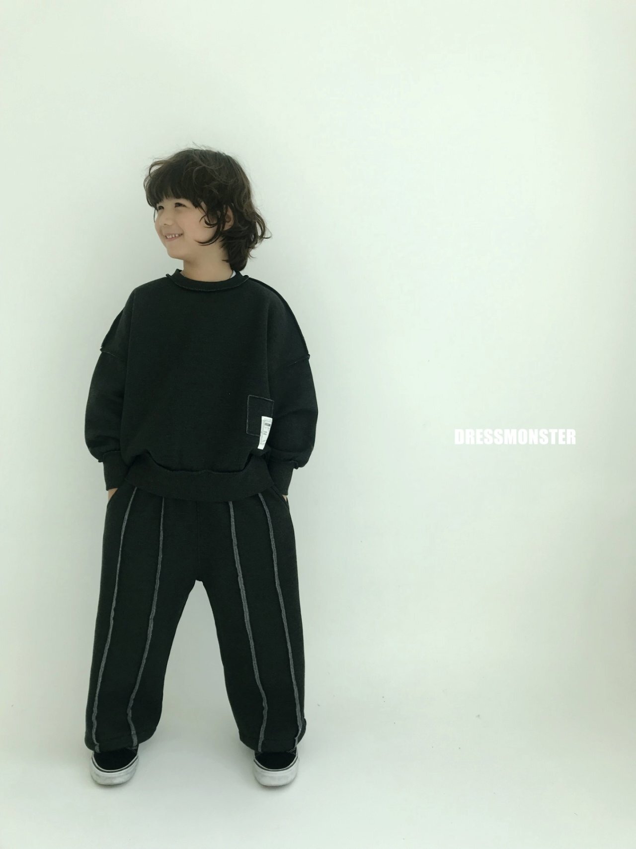 【ドレスモンスター DRESS MONSTER】 ダブルライン起毛２WAYパンツ 120〜160cm【231108dm】 - 7