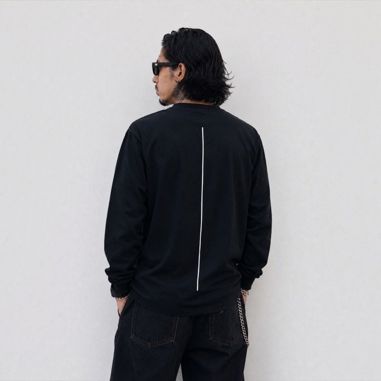 I DESIGN HEARTBEAT ロングスリーブT(Black)