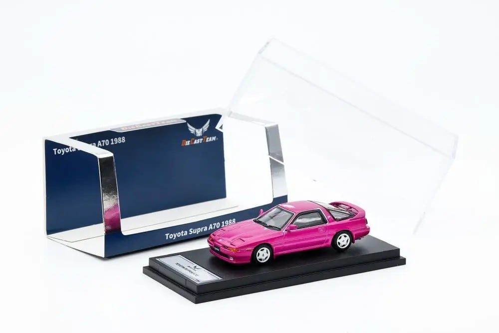 ダイキャストチーム 1/64 トヨタスープラ(A70) パープリッシュレッド