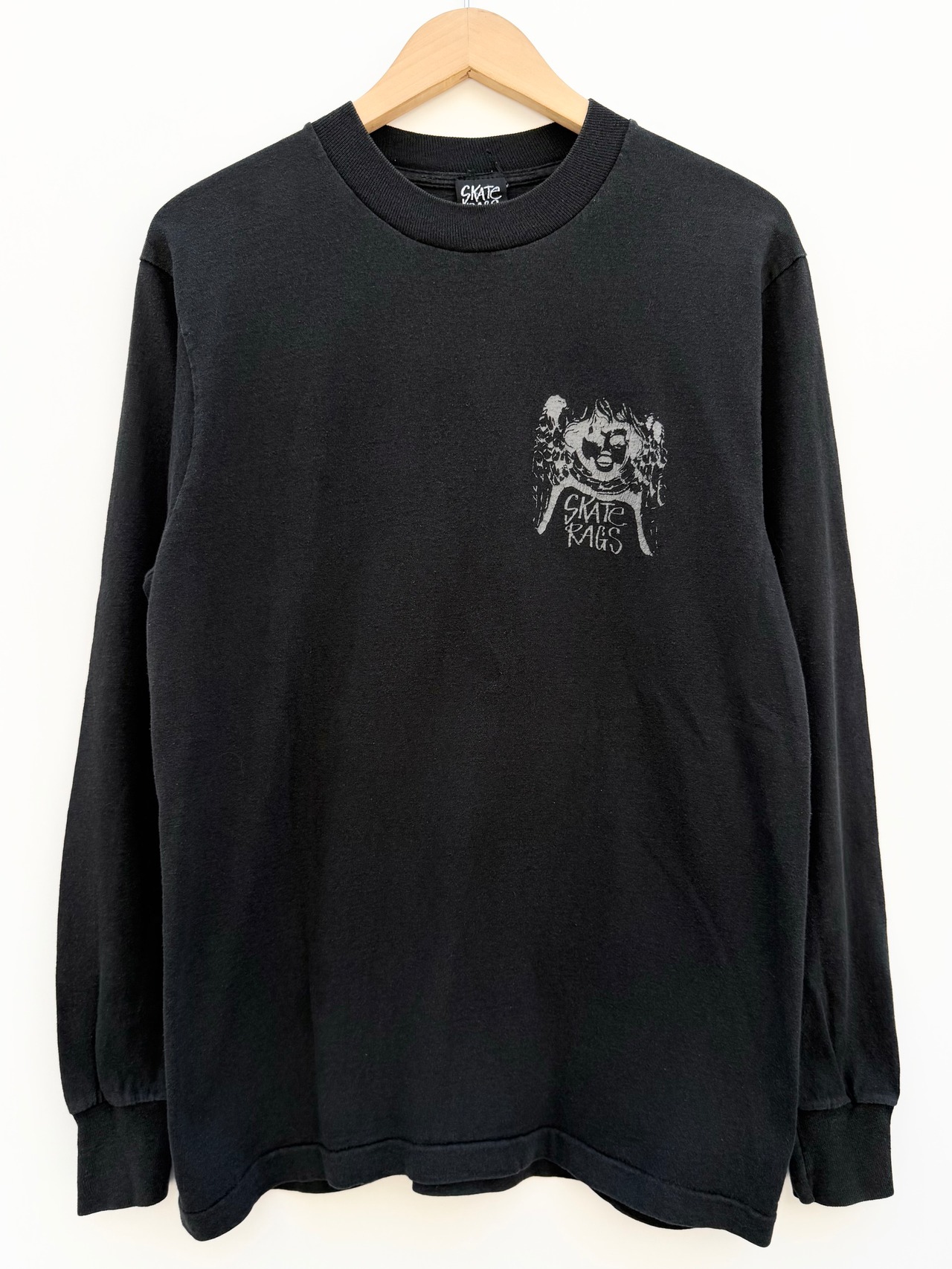 80〜90s SKATE RAGS L/S Tee MADE IN USA Size M