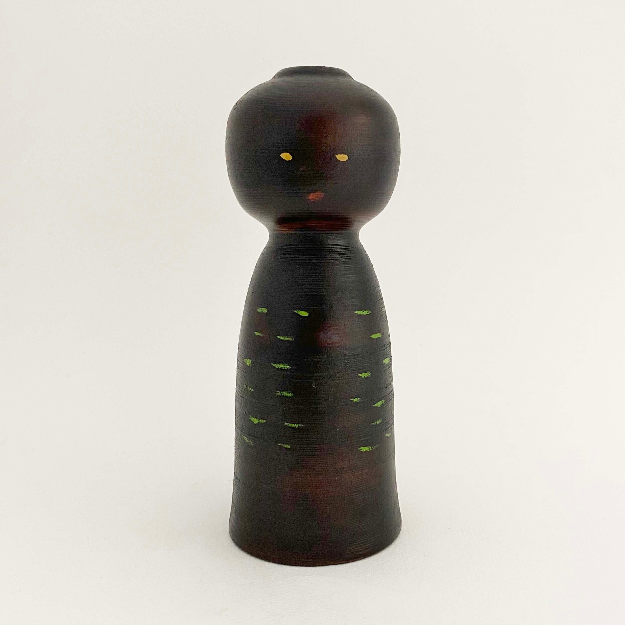 南足柄 / 森谷昭一工人 創作こけし(しずか2本セット)