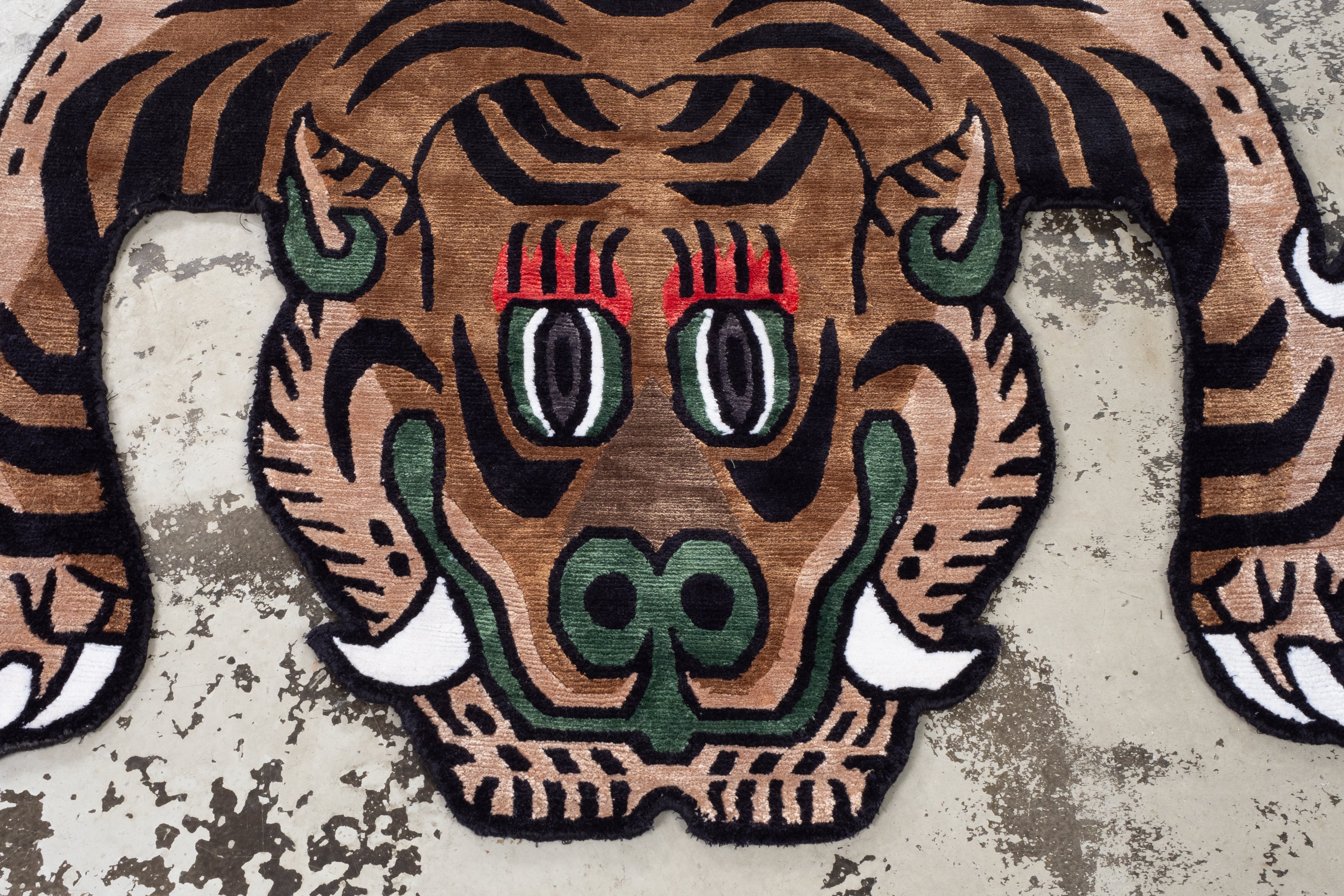 Tibetan Tiger Rug 《Lサイズ•シルク117》チベタンタイガーラグ