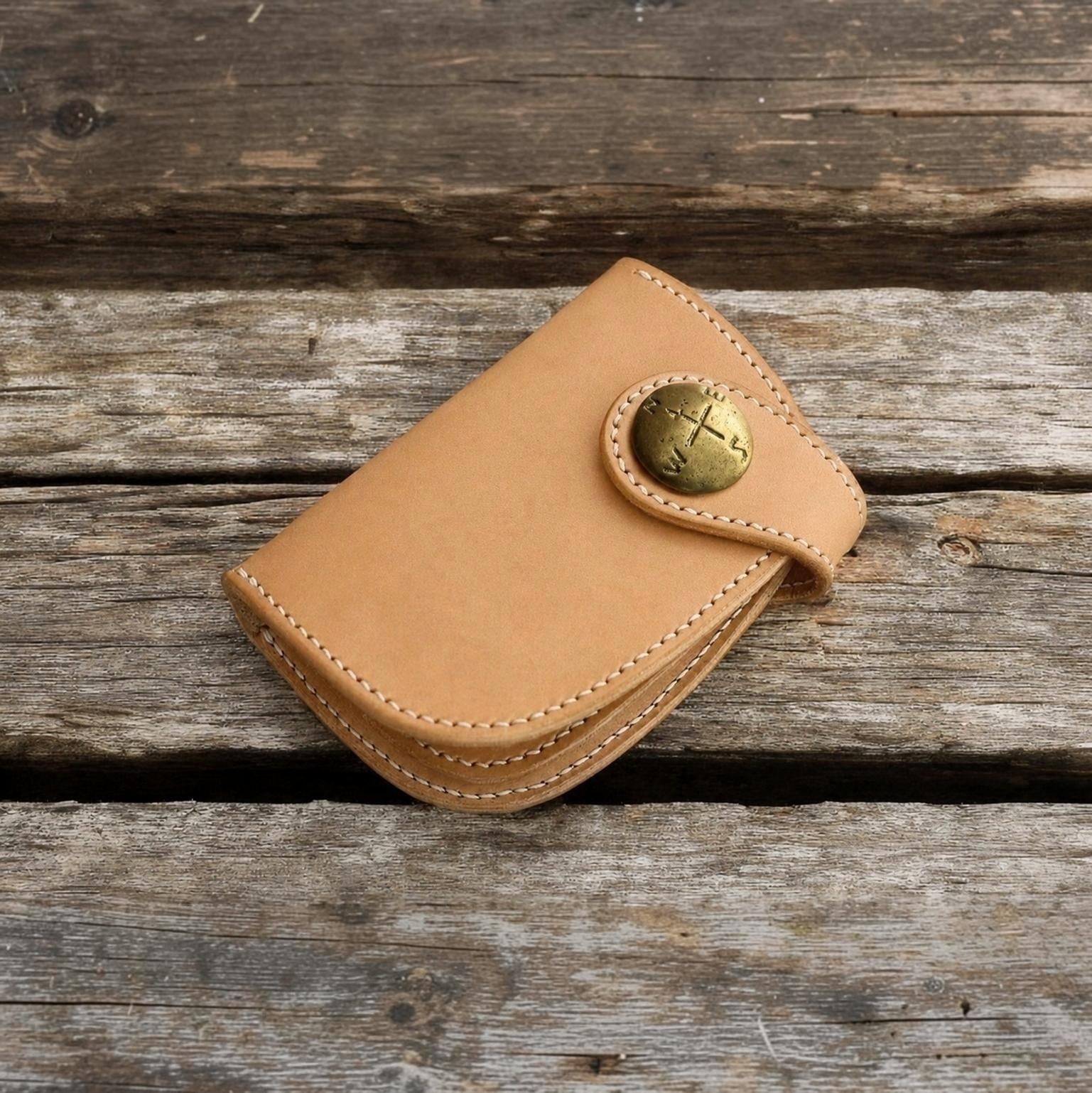 受注製作】本革コンチョハーフ財布 | Babylonica Leather Craft