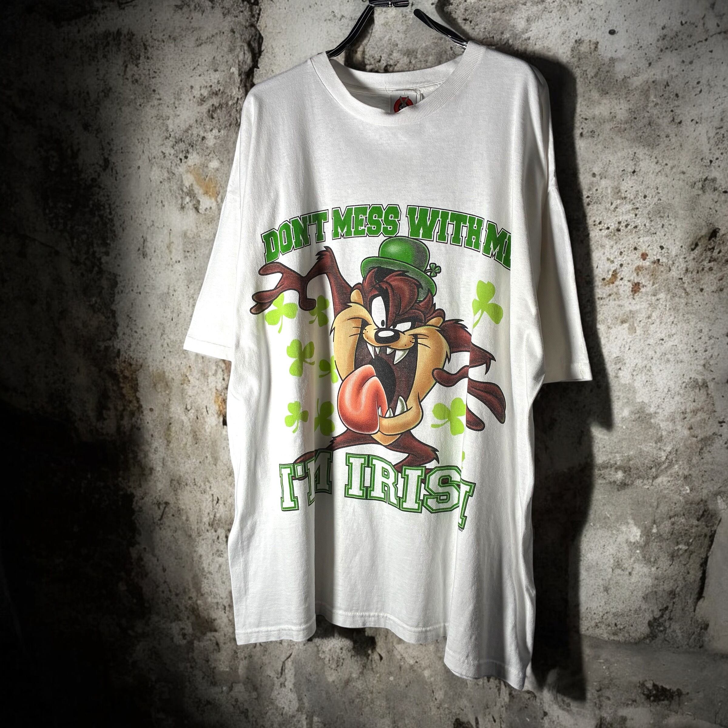 90s LOONEY TUNES タズマニアンデビル キャラクターTシャツ 白