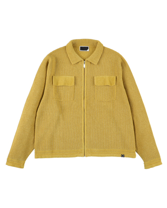 PHINGERIN【CORDY KNIT JACKET / MASTARD】
