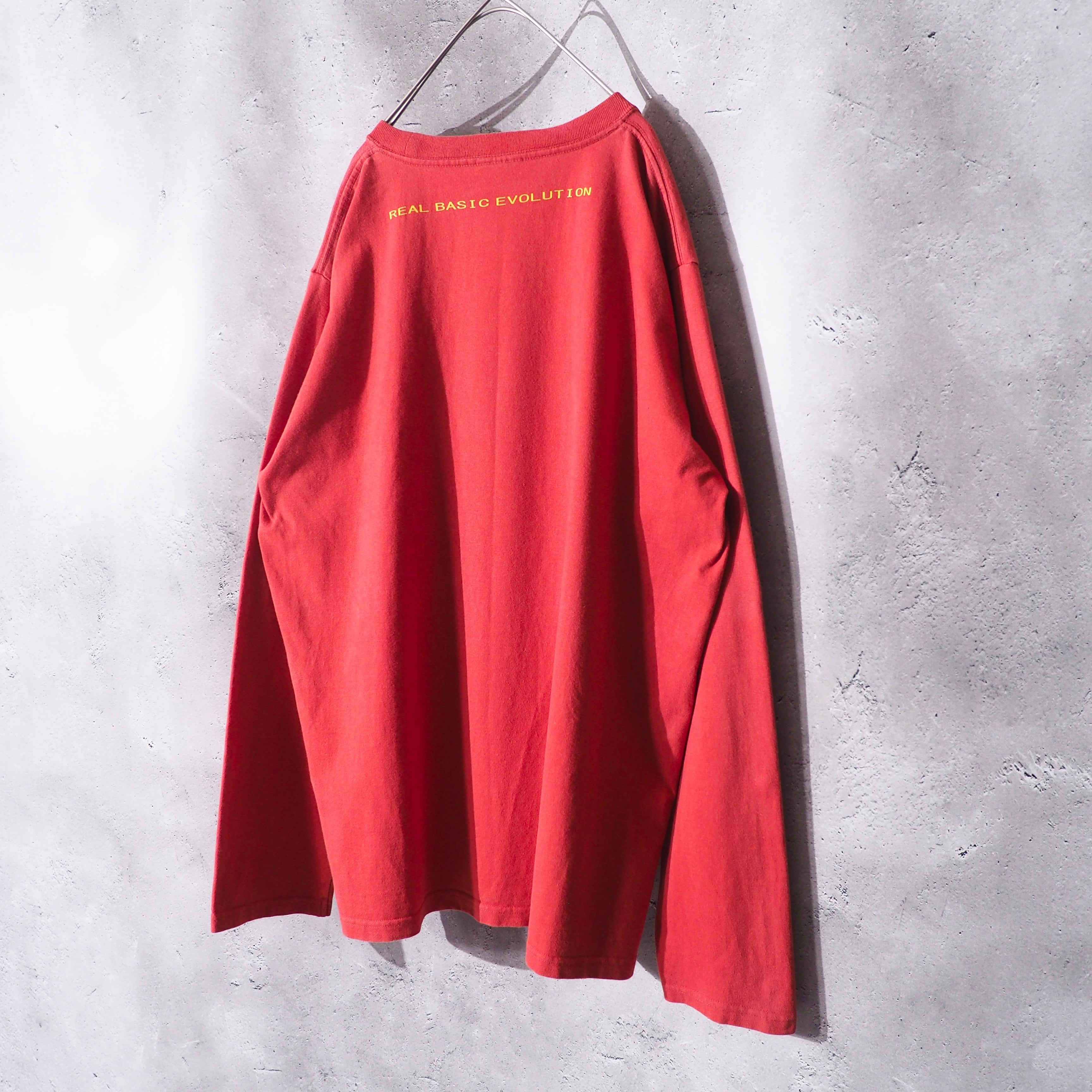 1990s " Real Basic Evolution " Indian Printed Vintage Loose Long Sleeve Tee